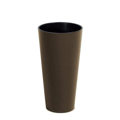 Vazonas TUBUS SLIM ECO WOOD 27/15 L D300xH572 mm kavos sp. Prosperplast