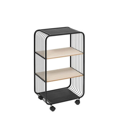 Lentyna pastatoma su ratukais 43x28x74 cm MDF, metalinė 5Five 193586