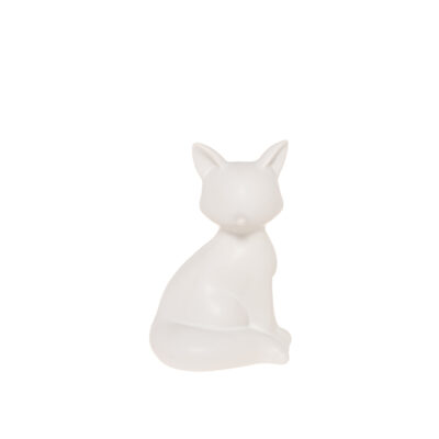 Figūrėlė Lapė porcelianinė 10x8,5x15 cm baltos spalvos Winteria 626969