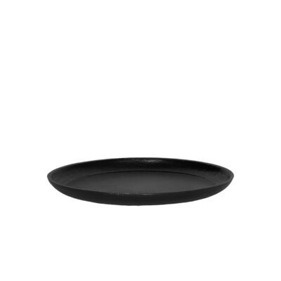 Padėklas metalinis D26,5xH2,5 cm juodos spalvos 4Living 619194
