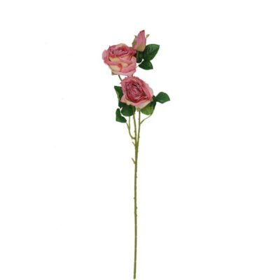Dekoratyvinė gėlė Rožė rausva 63 cm 8445393564487