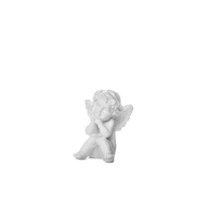 Figūrėlė Angelas baltas sėdintis 5x4x3,6 cm 2 vnt 53665