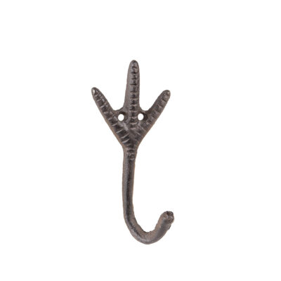Kabliukas sieninis Vištos koja metalinis 7x5x14 cm Clayre
