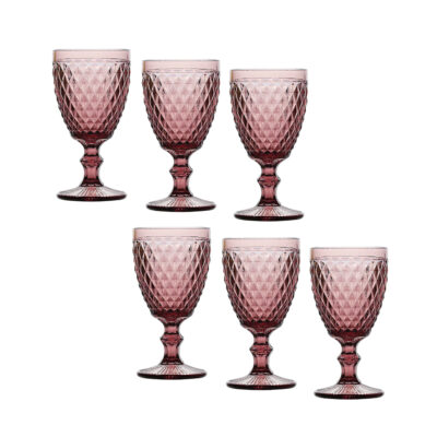 Taurės 350 ml 6 vnt komplektas, violetinė sp. La Mediterranea 832LXP21D