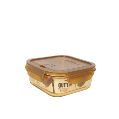 Dėžutė maistui hermetinė stiklinė 18,5x18,5 cm 1,1 l Quttin QT-AM24938
