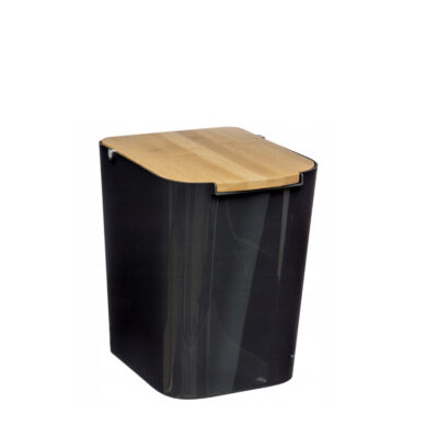 Šiukšliadėžė plastikinė 5 l 22x18x24 cm bambukas Natureo 5Five 155924C