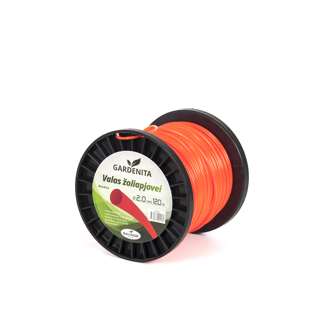 Valas žoliapjovei apvalus 2,0 mm 120 m Gardenita (20)