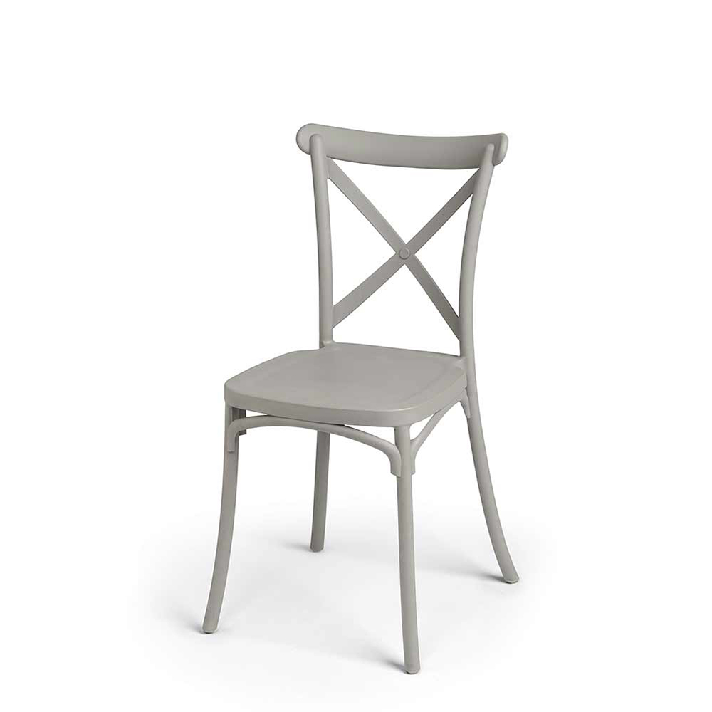 Kėdė plastikinė pilkos spalvos 46x44x82,5 cm Giftdecor 12067