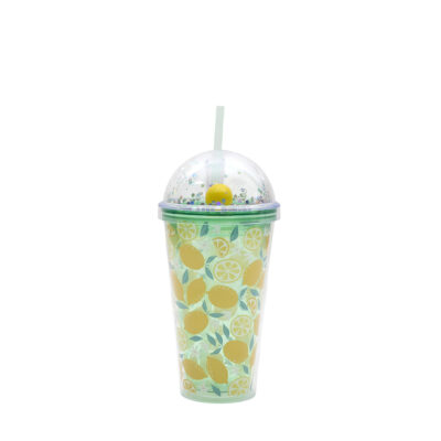 Puodelis kelioninis plastikinis su dangteliu 450 ml KA0802