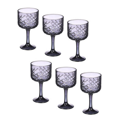 Taurės 480 ml 6 vnt komplekt. pilkos sp. Crystal Vivalto 12369