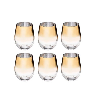Stiklinių komplektas 6 vnt 540 ml su aukso sp. dekoru Secret de Gourmet 154968