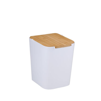 Šiukšliadėžė plastikinė 22x17.5x24 cm bambukas 871125250610