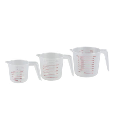 Indas matavimui plastikinis 3 vnt. 250ml/500ml/1L Cuisine Elegance 871125299115