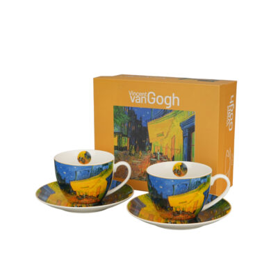Puodeliai porcelianiniai  2 vnt. 270 ml V.Van Gogh Kavinės terasa naktį DUO