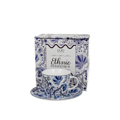 Puodelis porcelianinis 240 ml Blue DUO