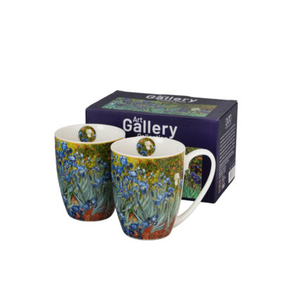 Puodeliai porcelianiniai 2 vnt. 360 ml V.Van Gogh Irisai DUO