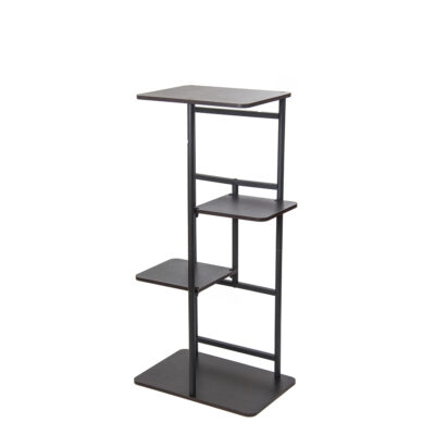 Stovas gėlėms metalinis juodos sp. 4 aukštų 83x53x43cm