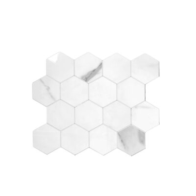 Plokštelė sienai lipni dekoratyvinė balta sp. 33x27,5 cm HD7721