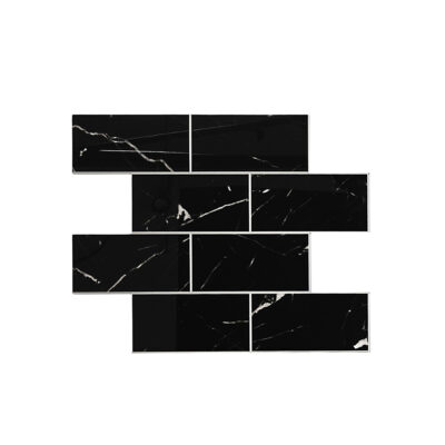 Plokštelė sienai lipni dekoratyvinė juoda sp. 33x27,5 cm HD7709