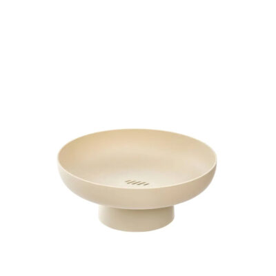 Lėkštė vaisiams plastikinė D26xH10,5 cm kreminės spalvos 5Five 190240
