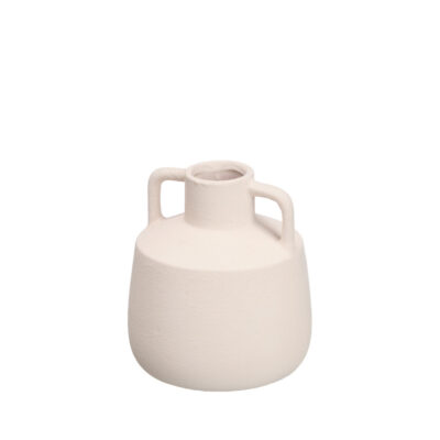 Vaza keramikinė D15,5xH17,5 cm baltos spalvos Giftdecor 14615