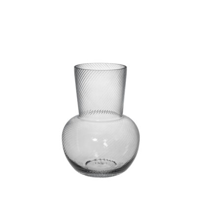 Vaza stiklinė D15xH21 cm pilkos spalvos 4Living 644540