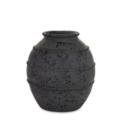 Vaza keramikinė juoda 32x26x26 cm 183296