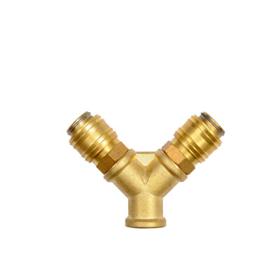 Sujungimas žarnai trišakis žalvarinis 3/8"(M) X 1/4"(F) YT-24091 YATO
