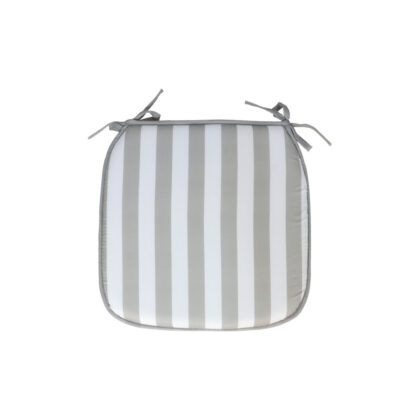 Pagalvėlė kėdei 39x39 cm pilka/balta dryžuota 8430540566001