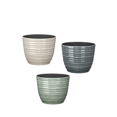 Vazonas plastikinis D20xH17 cm (mix) Ibergarden 11487