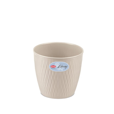Vazonas LIBERTY 8,5 L D25xH23 cm kreminė sp. 87256 STEFANPLAST