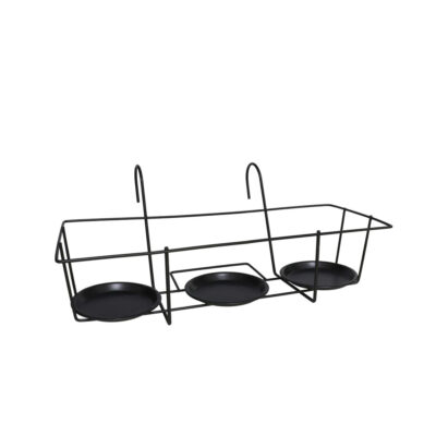 Laikiklis gėlių vazonams pakabinamas metalinis 25x48x20 cm 8445393032429