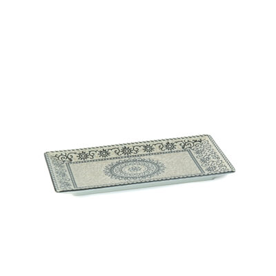 Padėklas/lėkštė užkandžiams 25x15x2 cm keramika SOLE La Mediterranea SLB25012