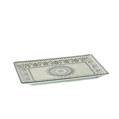 Padėklas/lėkštė užkandžiams 30x20x2 cm keramika SOLE La Mediterranea SLB2500430