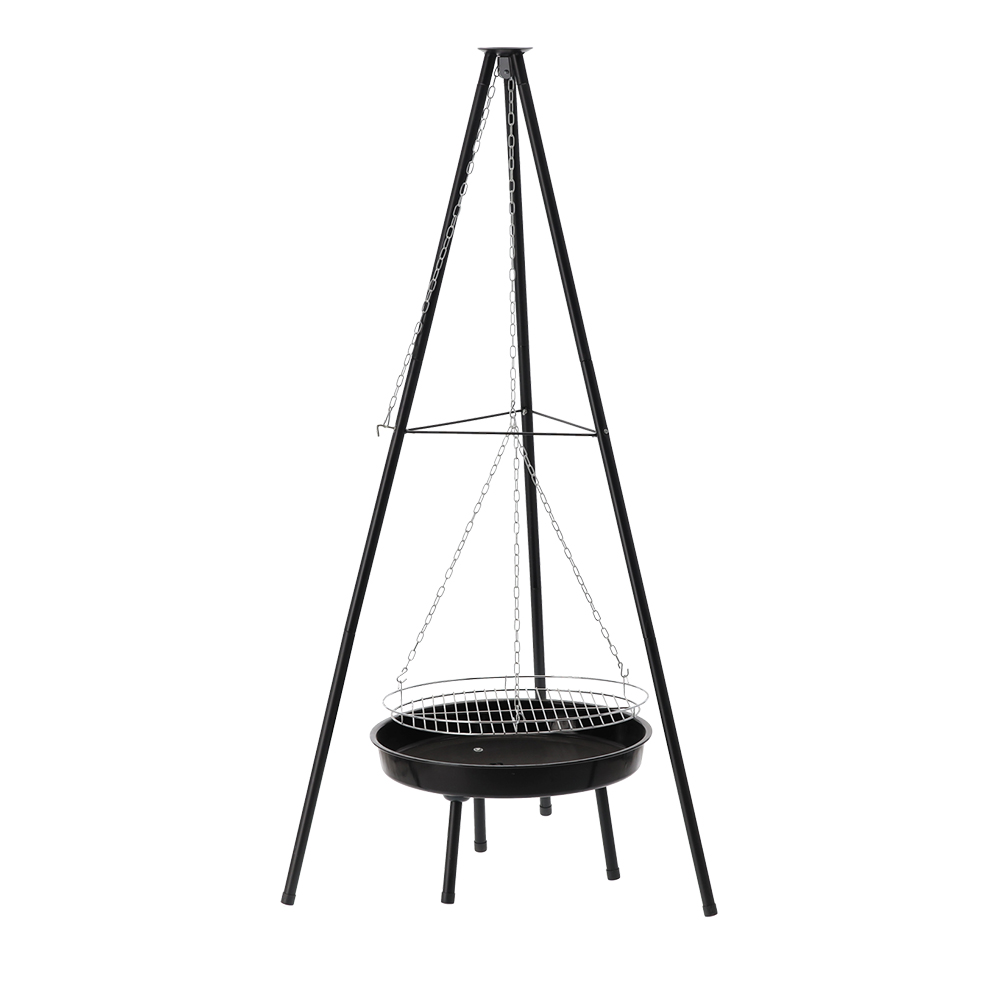 Kepsninė pakabinama reguliuojama trikojė 95x95x147 cm BBQ0162