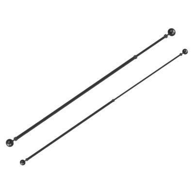 Karnizas metalinis 120-210 cm juodos sp. Giftdecor 12047