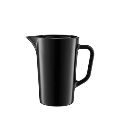 Ąsotis stiklinis 1,2 L 18,5x19 cm juodos spalvos Ambition 125752