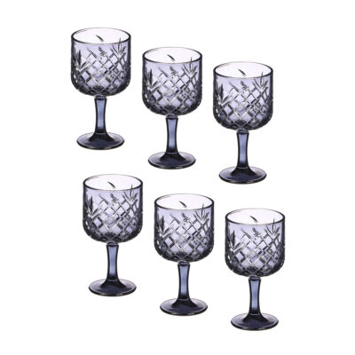 Taurės vynui 380 ml 6 vnt komplekt. pilkos sp. Vivalto 12370