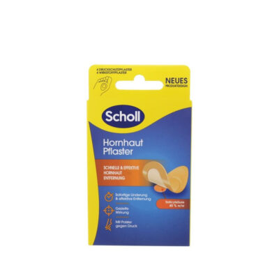 Pleistrai kietoms nuospaudoms šalinti su salicilo rūgštimi 4 vnt Scholl 4906