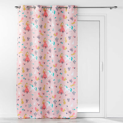 Užuolaida 140x260 cm poliesteris PRINCESSE LICORNE douceur d'intérieur
