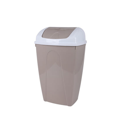 Šiukšliadėžė plastikinė 50 l 33,5x43x69 cm smėlio spalvos Urban Living 64406