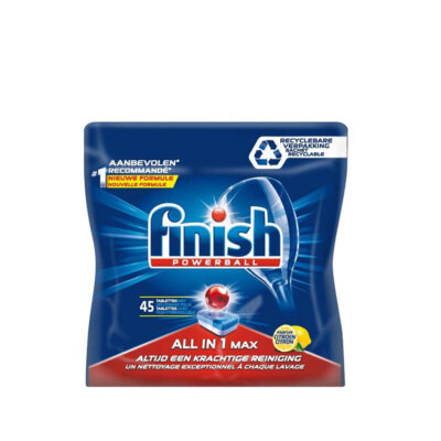 Indaplovių tabletės  45 vnt. ALL IN 1 MAX LEMON Finish
