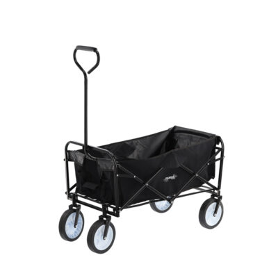 Vežimėlis sulankstomas su 4 ratais 116x54x90cm 70 kg juoda sp. WOZ2426