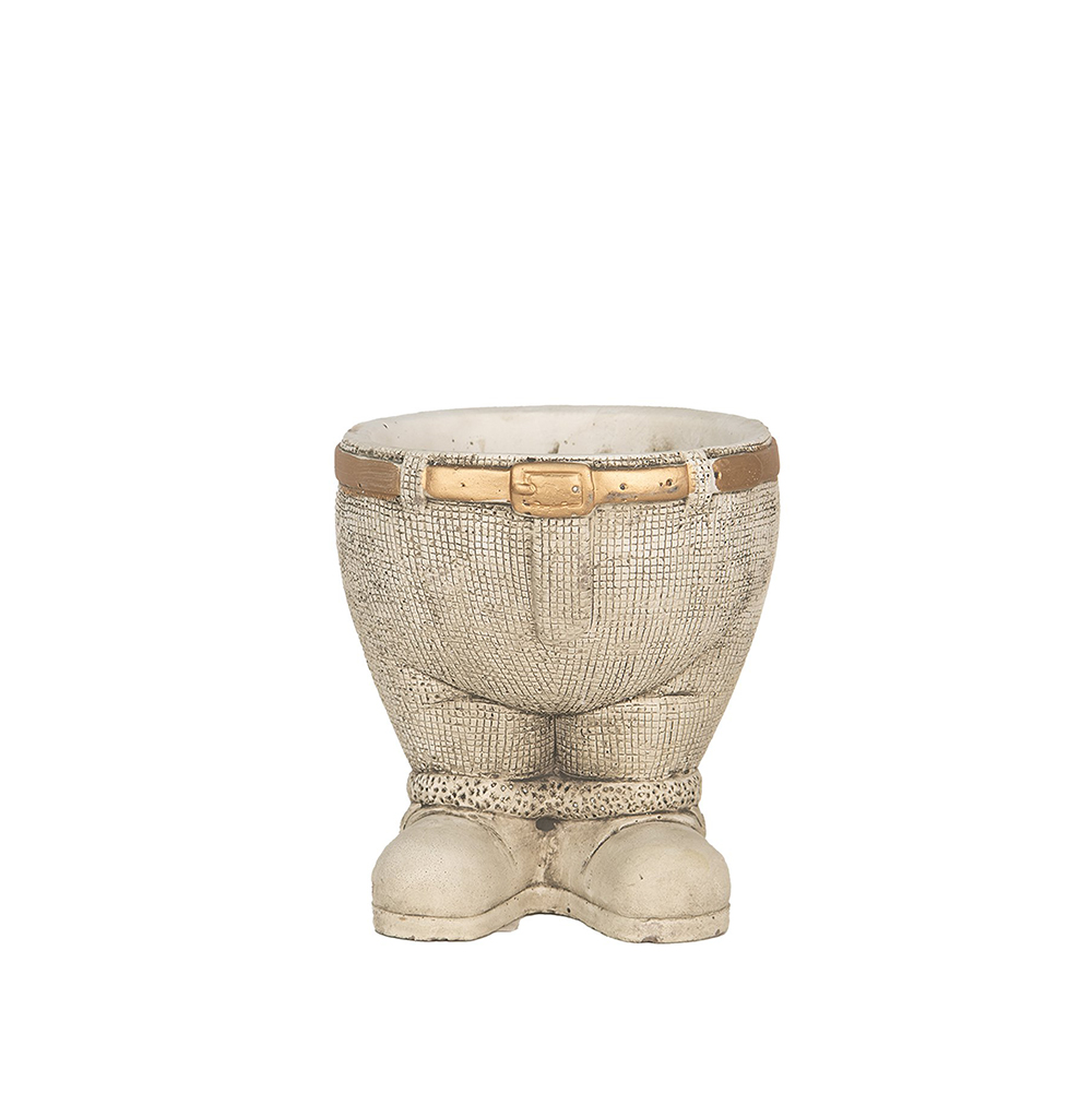 Vazonėlis Kelnės betoninis pilkas 15x17 cm Clayre