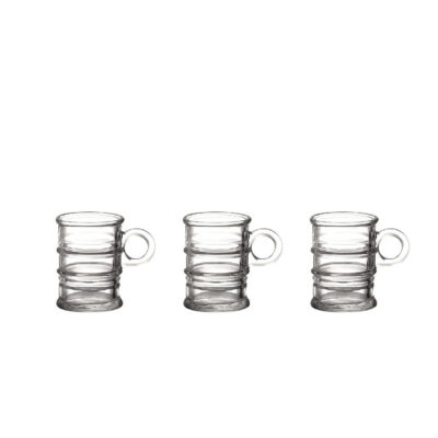 Puodeliai espresso stikliniai 85 ml 3 vnt La Mediterranea 832085