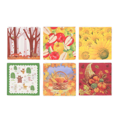 Servetėlės popierinės Ruduo (mix) 33x33 cm 20 vnt 642495