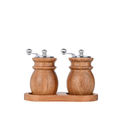 Druskos ir pipirų malūnėliai 6x8x10 cm akacijų mediena Allure Estia 01-36683