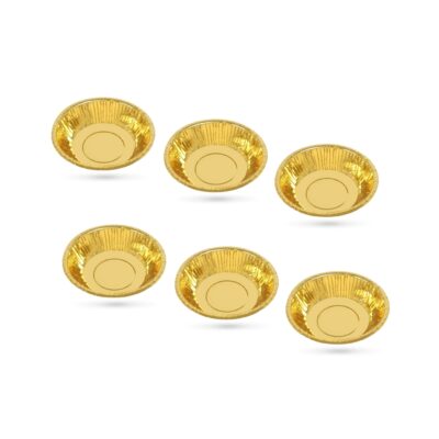 Dubenėliai vienkartiniai 450 ml 6 vnt aukso spalvos Algon BA01054076994
