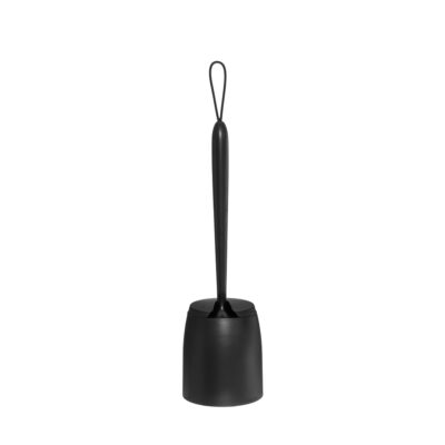 Šepetys klozeto su dėklu D12,5xH44 cm juodas, plastikinis Nord Clean 607566