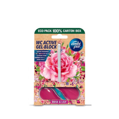 Gaiviklis WC pakabinamas ROSE&LILY MULTI 45 g AMBI PUR (8)